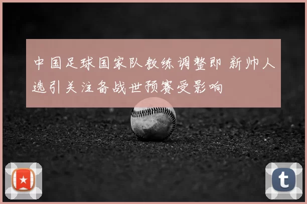 中国足球国家队教练调整即 新帅人选引关注备战世预赛受影响